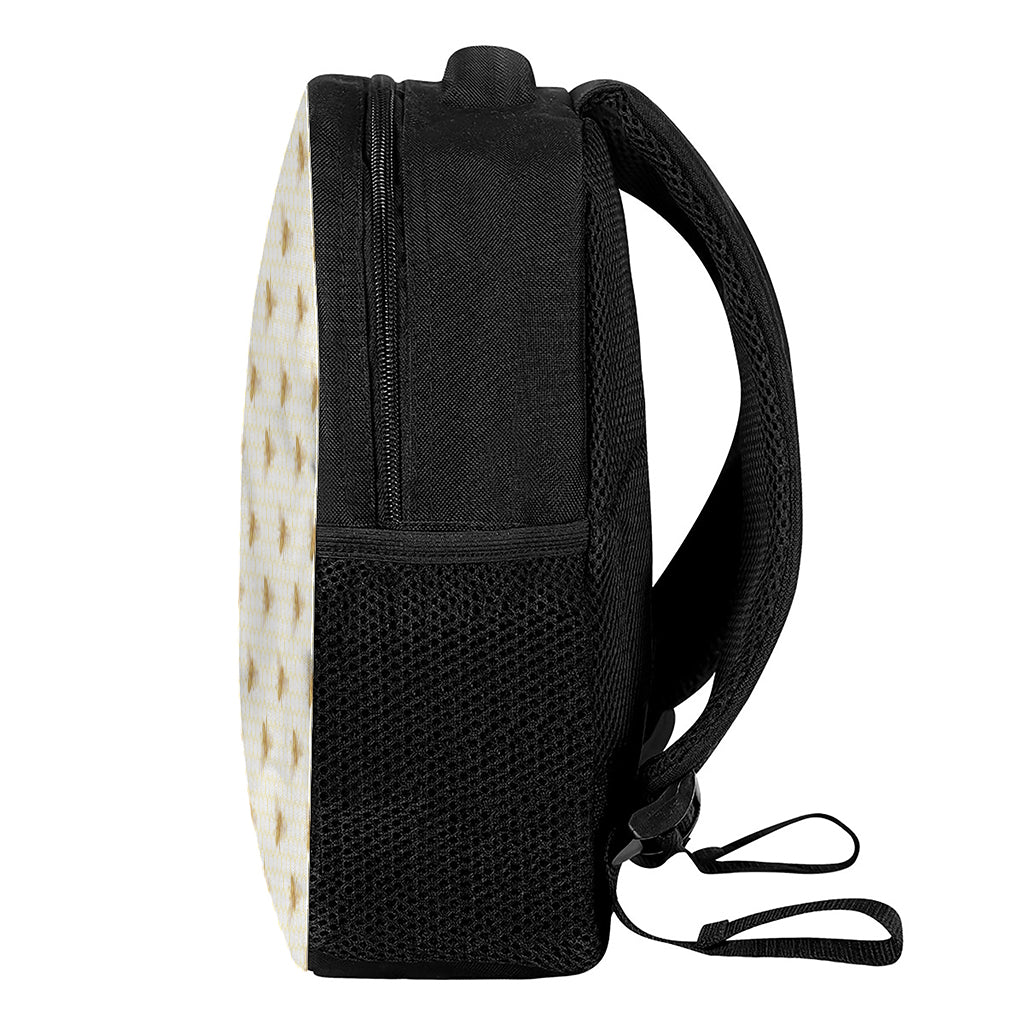 Honey Bee Hive Pattern Print Casual Backpack