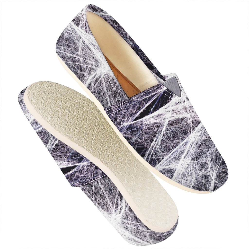 Horror Cobweb Print Casual Shoes