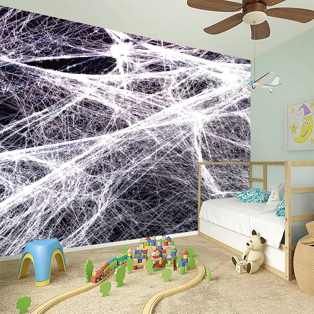 Horror Cobweb Print Wall Sticker