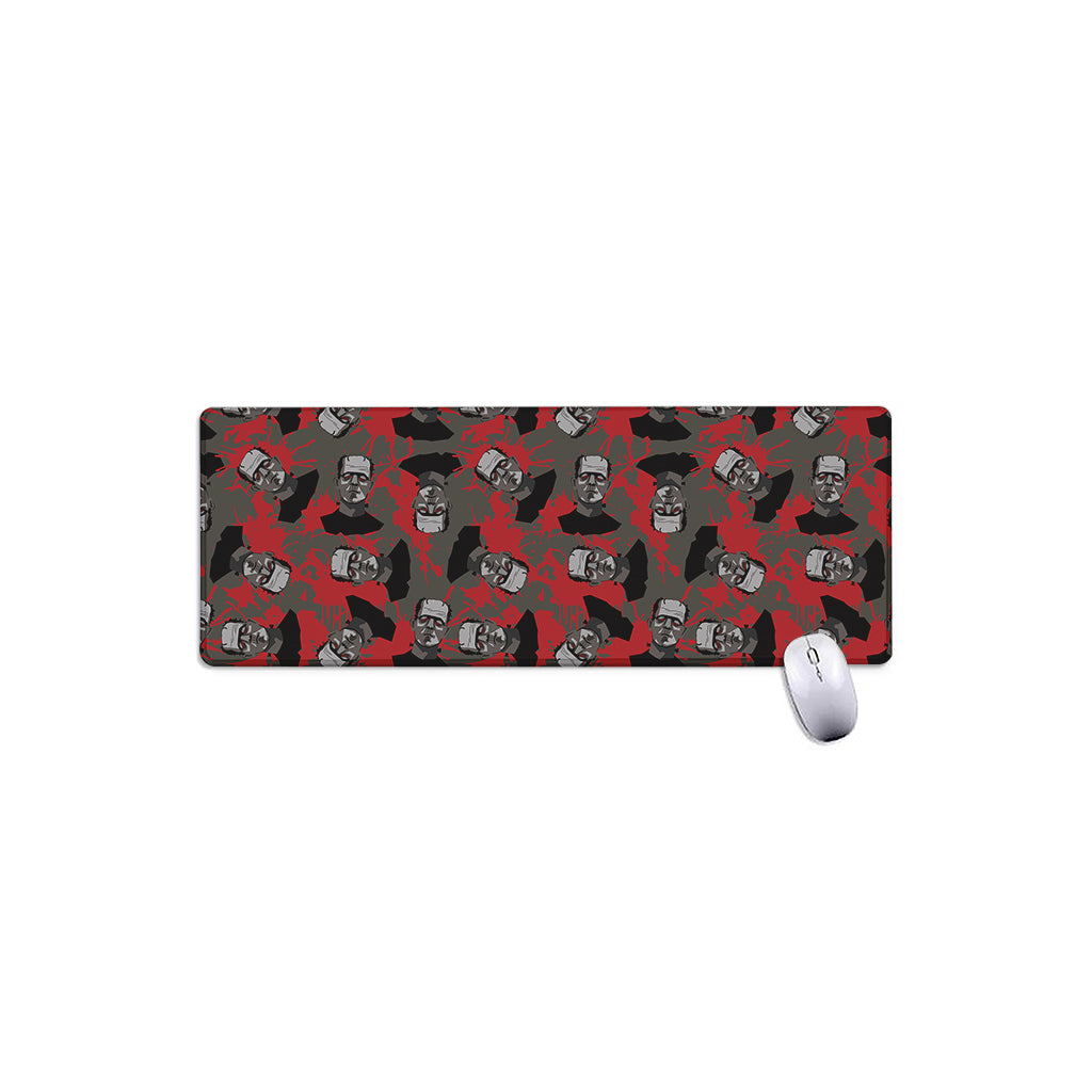 Horror Frankenstein Pattern Print Extended Mouse Pad
