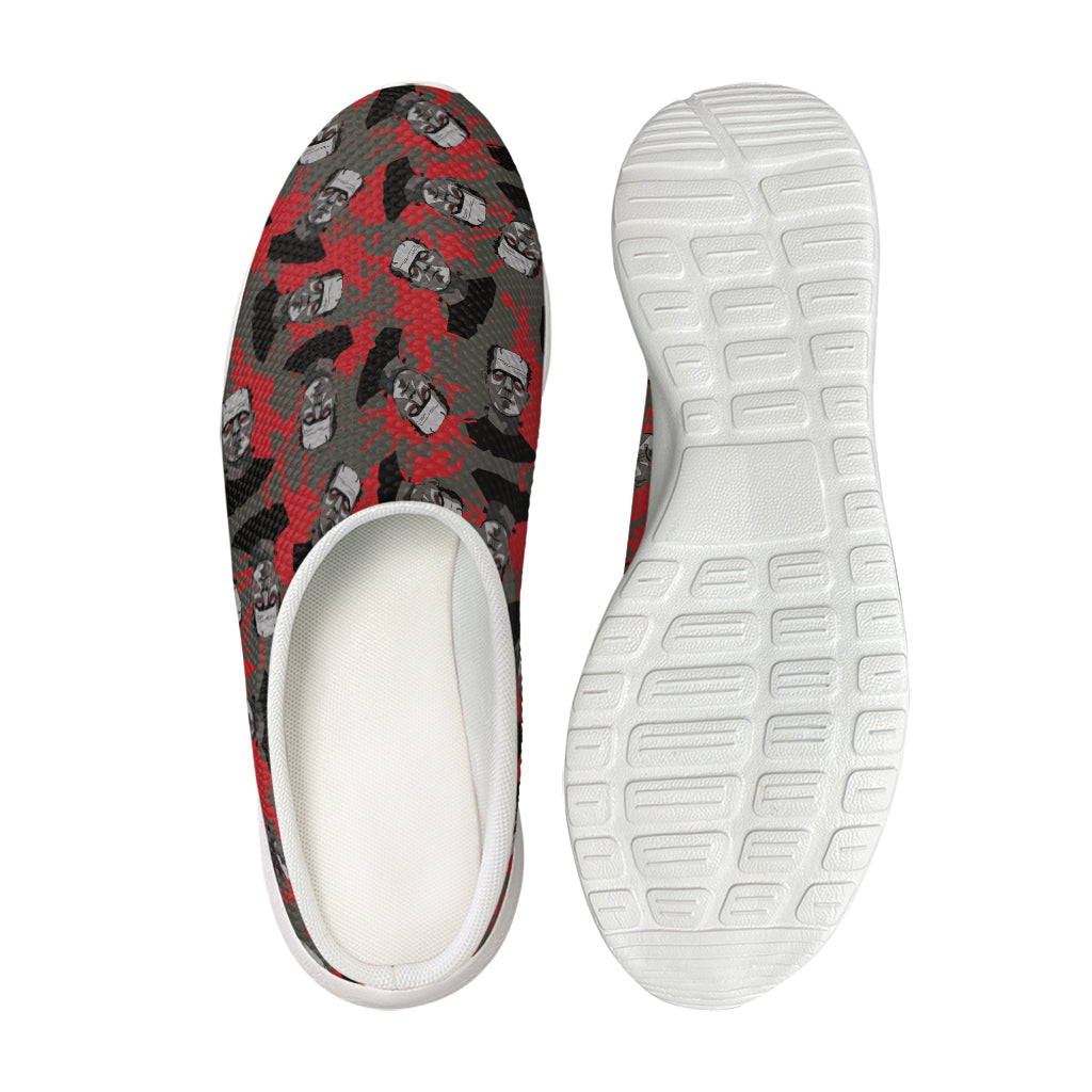 Horror Frankenstein Pattern Print Mesh Casual Shoes