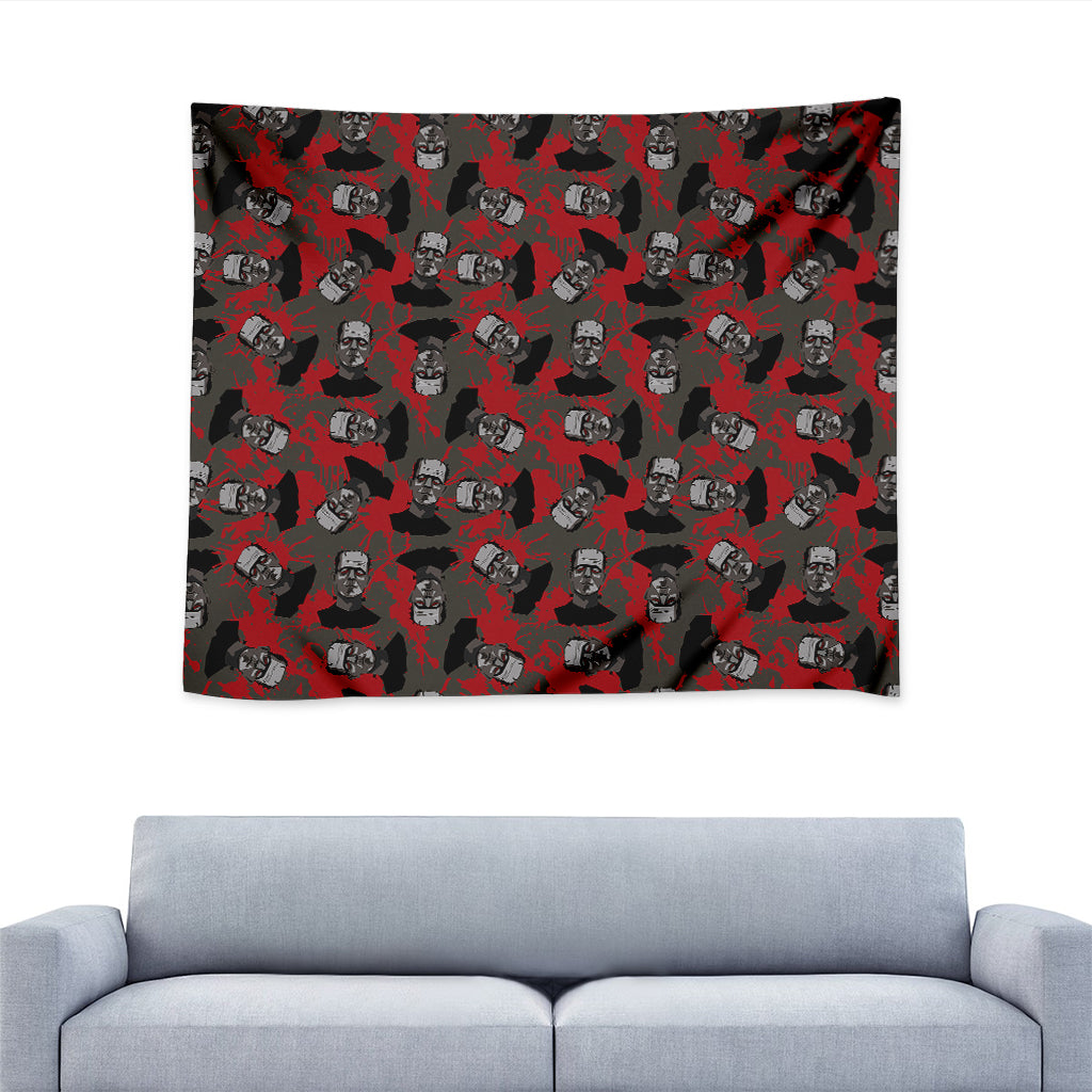 Horror Frankenstein Pattern Print Tapestry