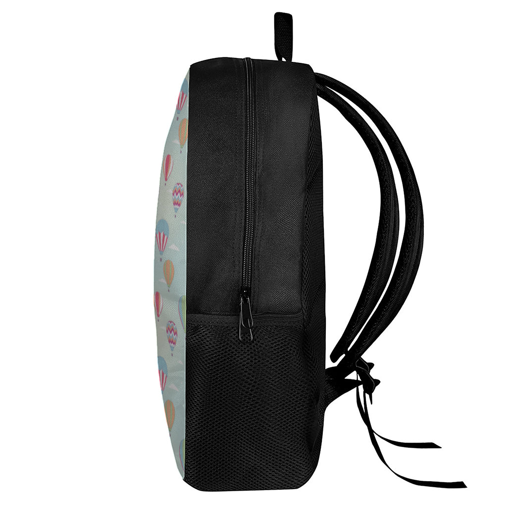 Hot Air Balloon Pattern Print 17 Inch Backpack