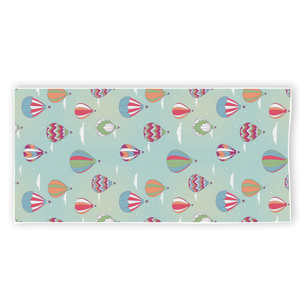 Hot Air Balloon Pattern Print Beach Towel
