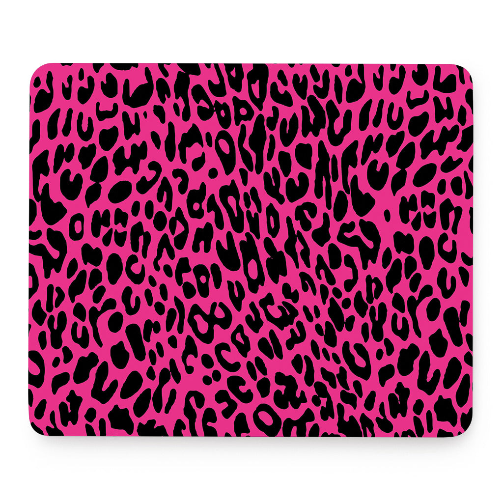 Hot Pink Leopard Print Mouse Pad