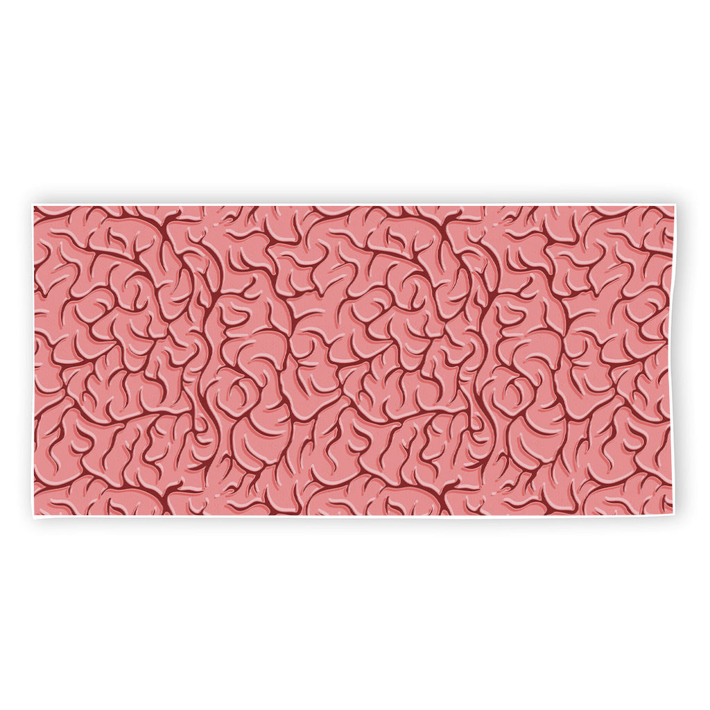 Human Brain Print Beach Towel