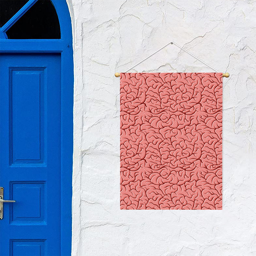 Human Brain Print Garden Flag