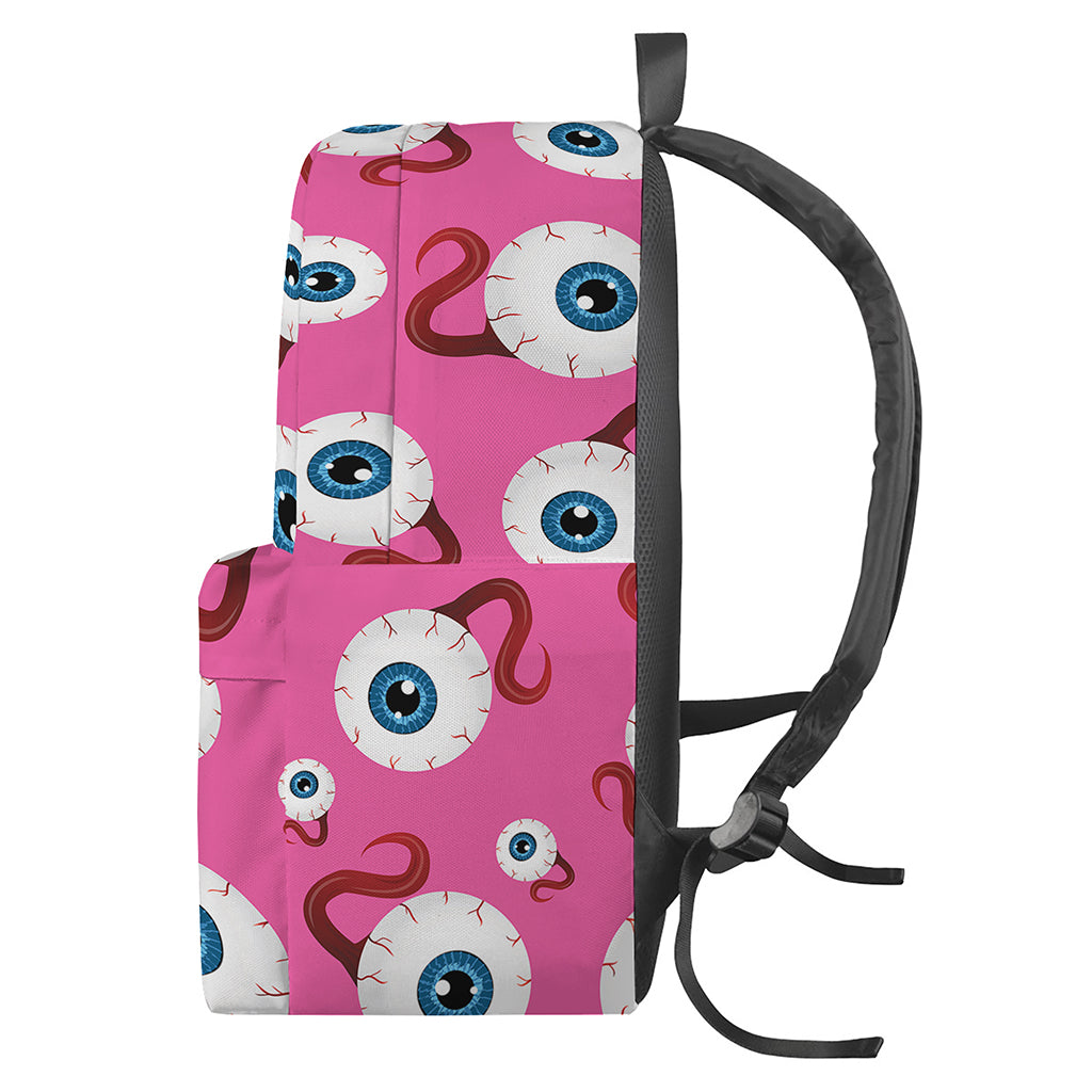 Human Eyeball Pattern Print Backpack