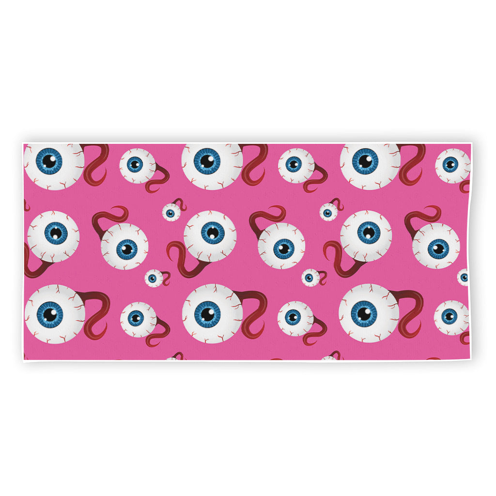 Human Eyeball Pattern Print Beach Towel