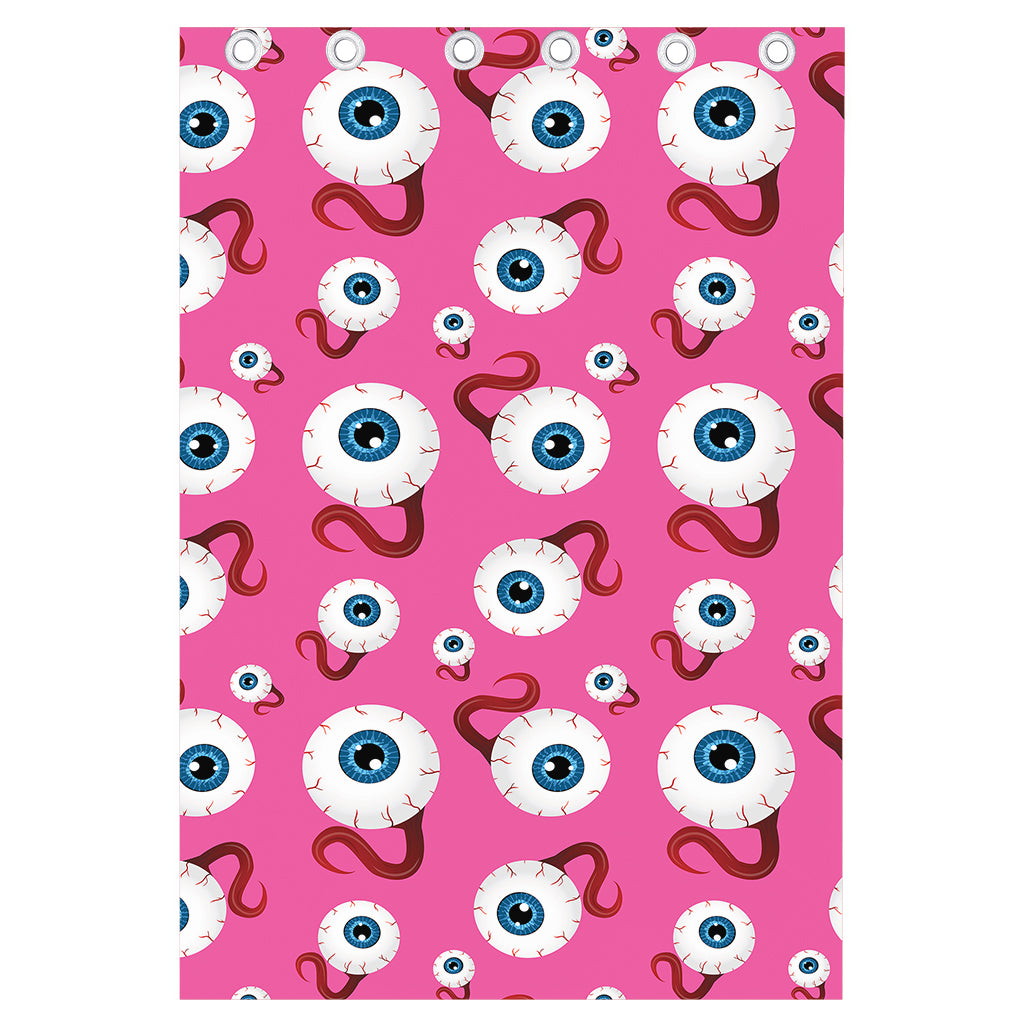 Human Eyeball Pattern Print Curtain