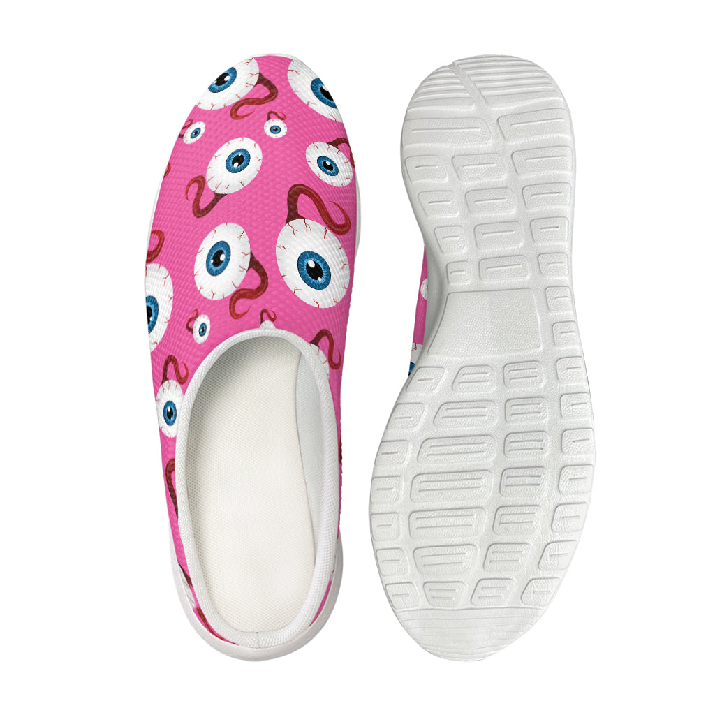 Human Eyeball Pattern Print Mesh Casual Shoes