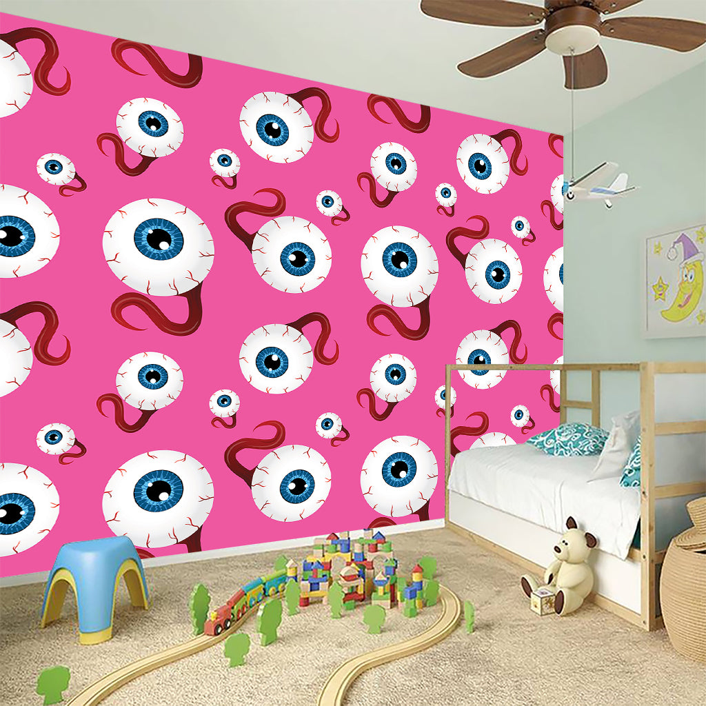 Human Eyeball Pattern Print Wall Sticker