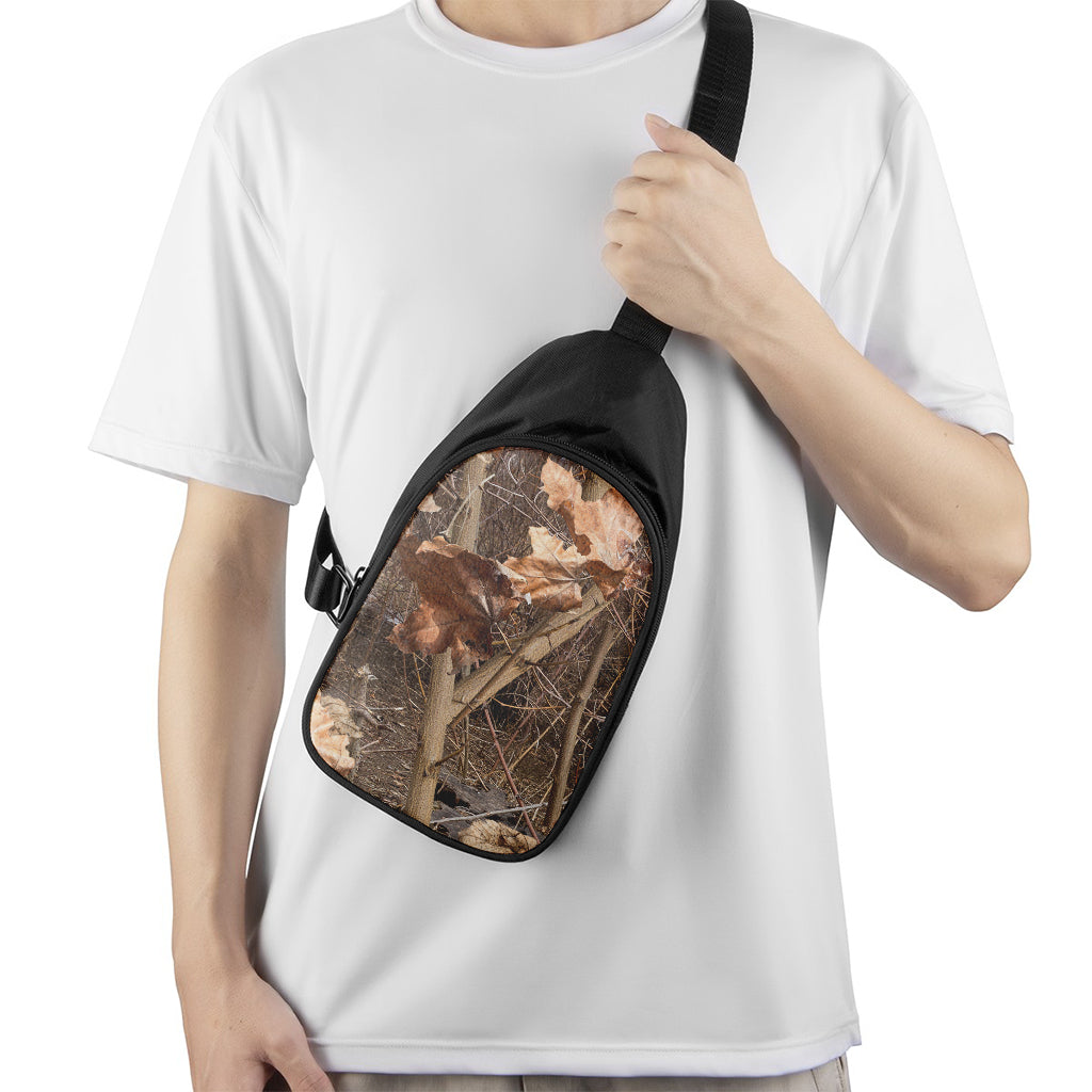 Hunting Camo Pattern Print Chest Bag
