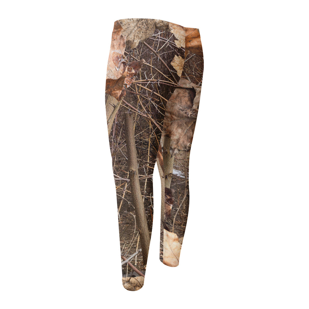 Hunting Camo Pattern Print Men's Compression Pants