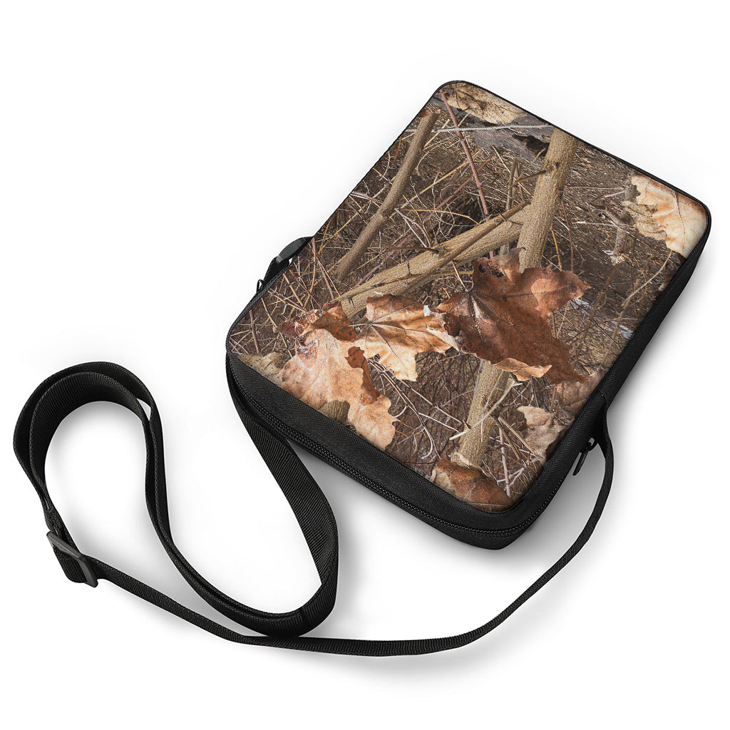Hunting Camo Pattern Print Rectangular Crossbody Bag