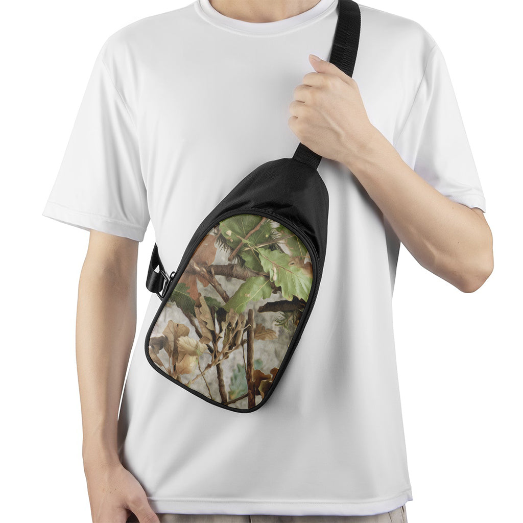 Hunting Camouflage Pattern Print Chest Bag