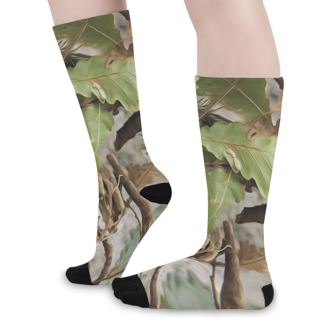 Hunting Camouflage Pattern Print Long Socks