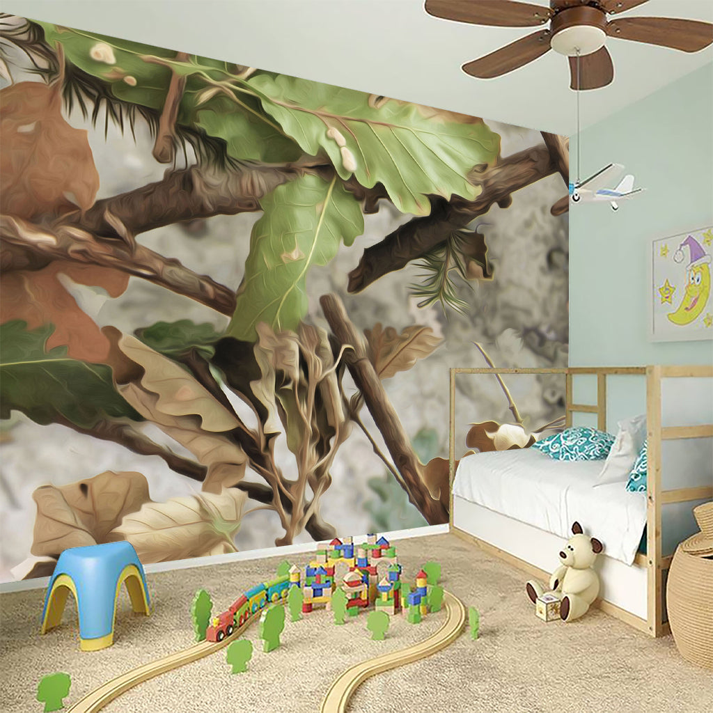 Hunting Camouflage Pattern Print Wall Sticker