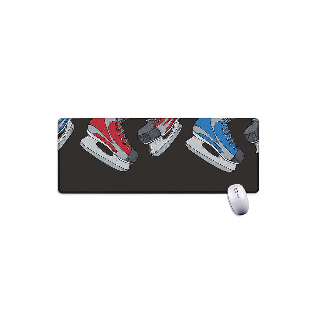 Ice Hockey Skates Print Extended Mouse Pad