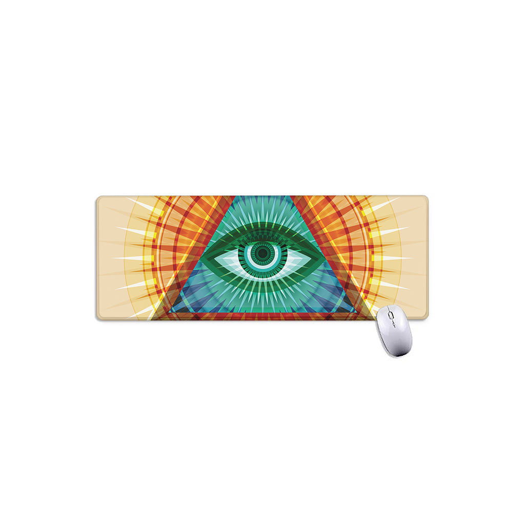 Illuminati Eye of Providence Print Extended Mouse Pad