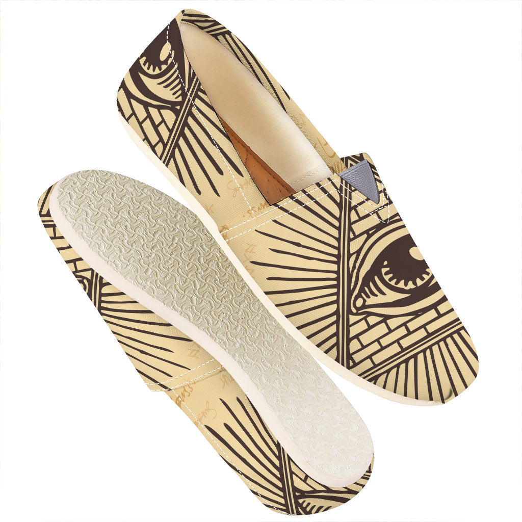 Illuminati Eye Print Casual Shoes