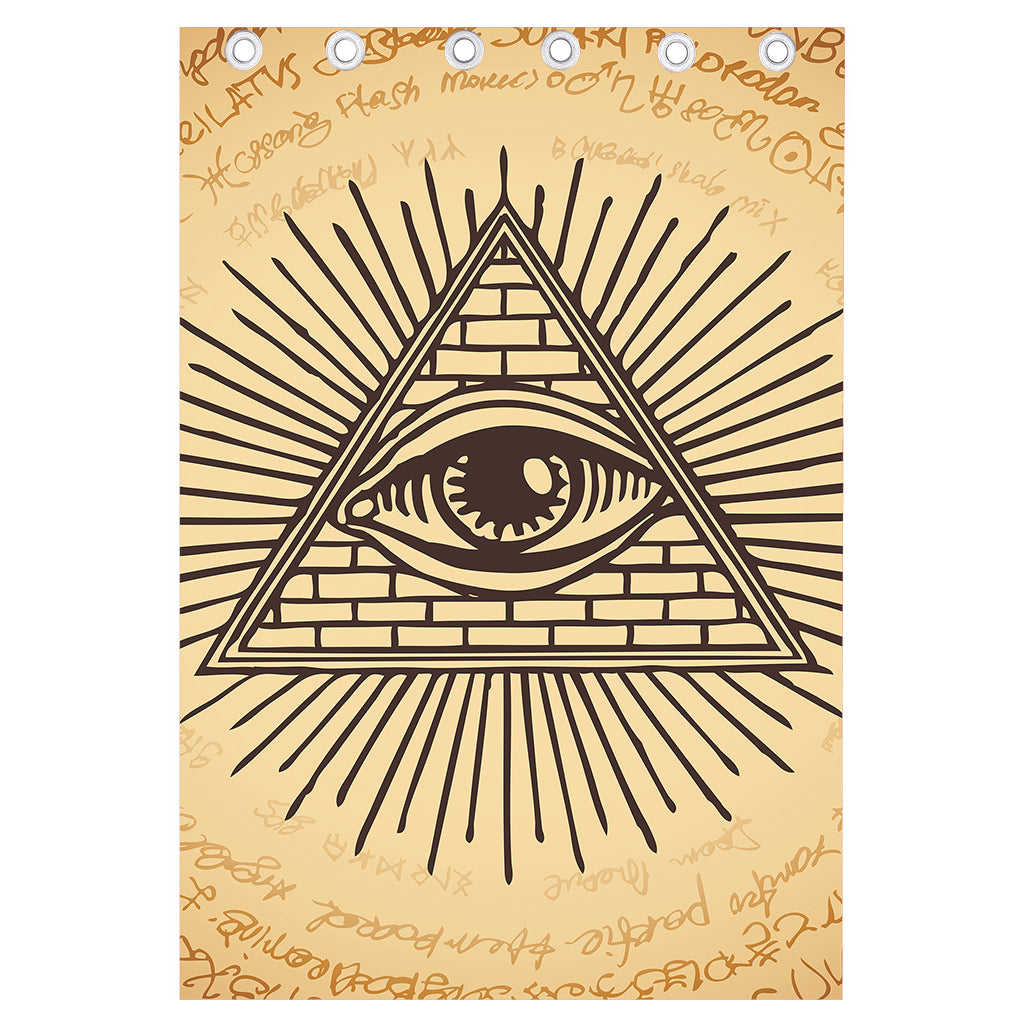 Illuminati Eye Print Curtain