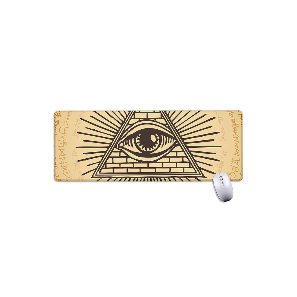 Illuminati Eye Print Extended Mouse Pad