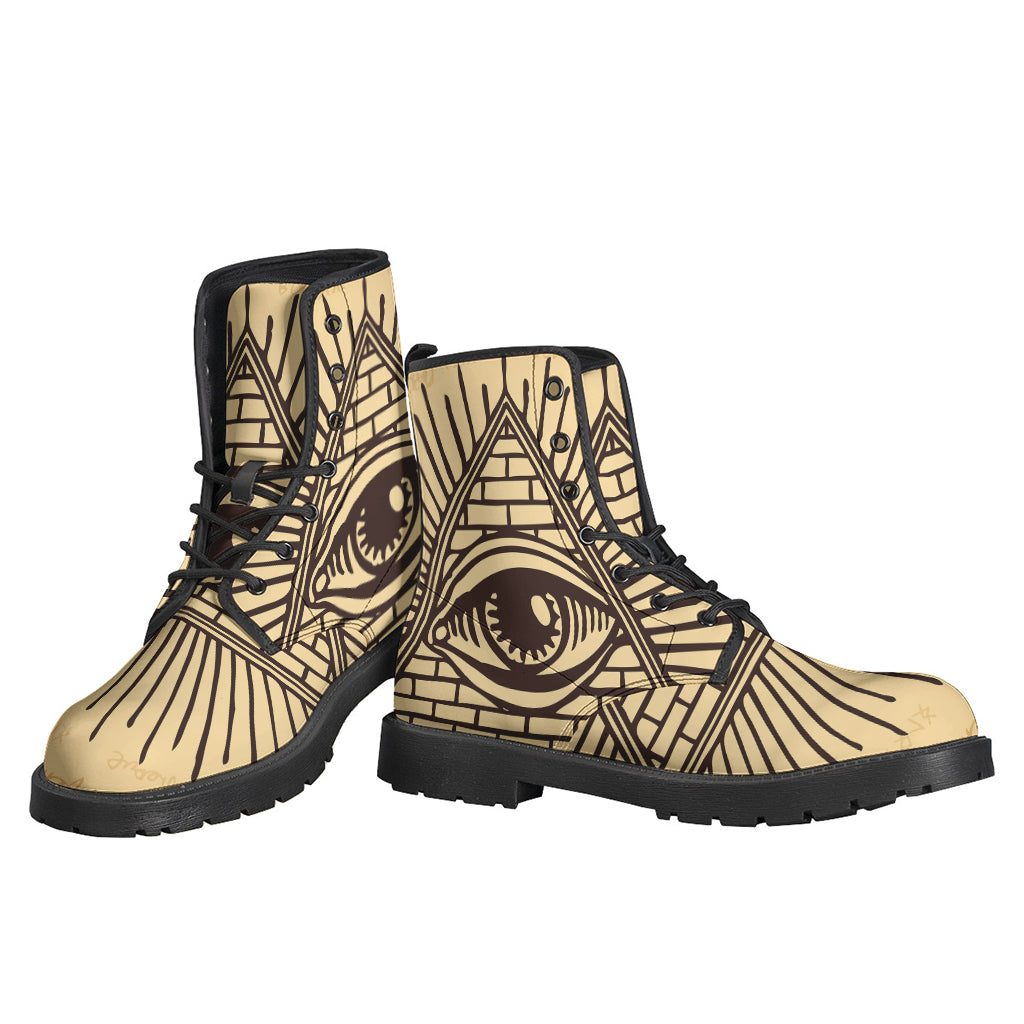 Illuminati Eye Print Backpack