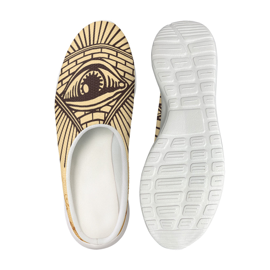 Illuminati Eye Print Mesh Casual Shoes