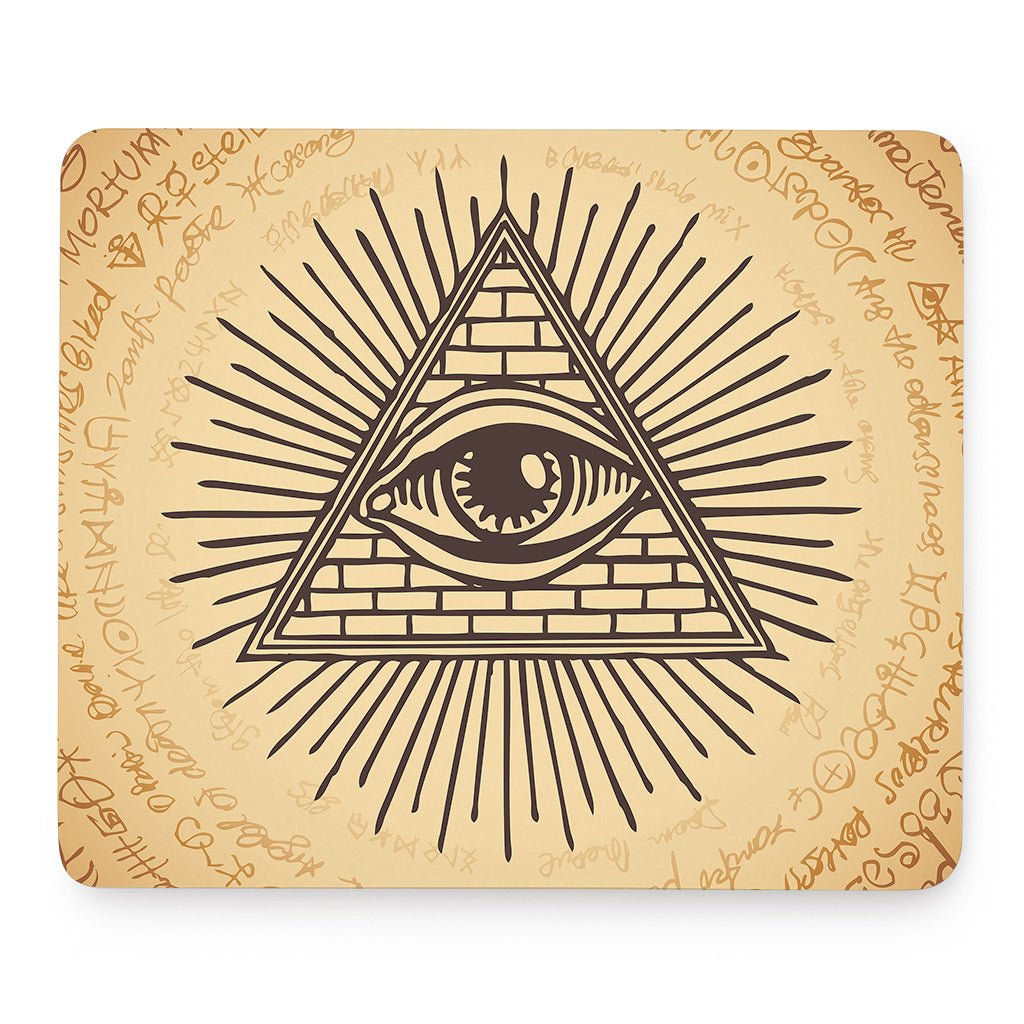 Illuminati Eye Print Mouse Pad