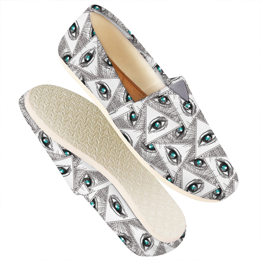 Illuminati Pattern Print Casual Shoes