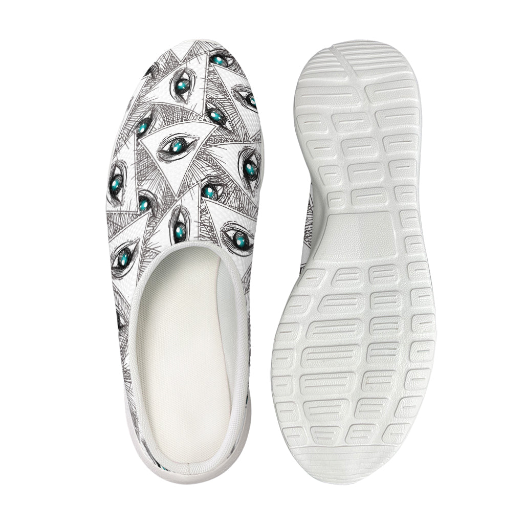 Illuminati Pattern Print Mesh Casual Shoes
