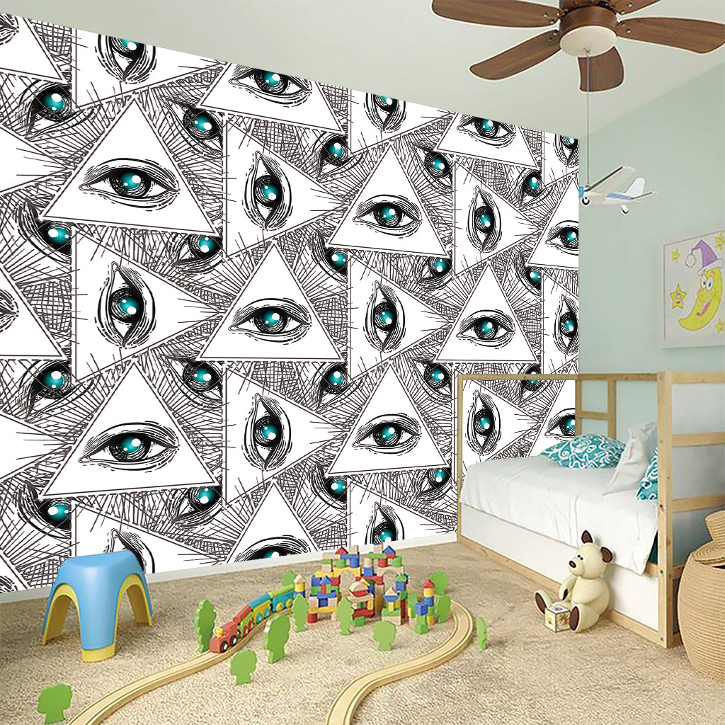 Illuminati Pattern Print Wall Sticker