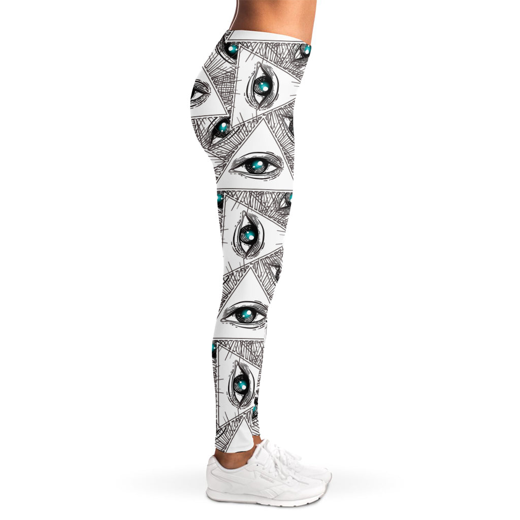 Illuminati Pattern Print Women's Leggings