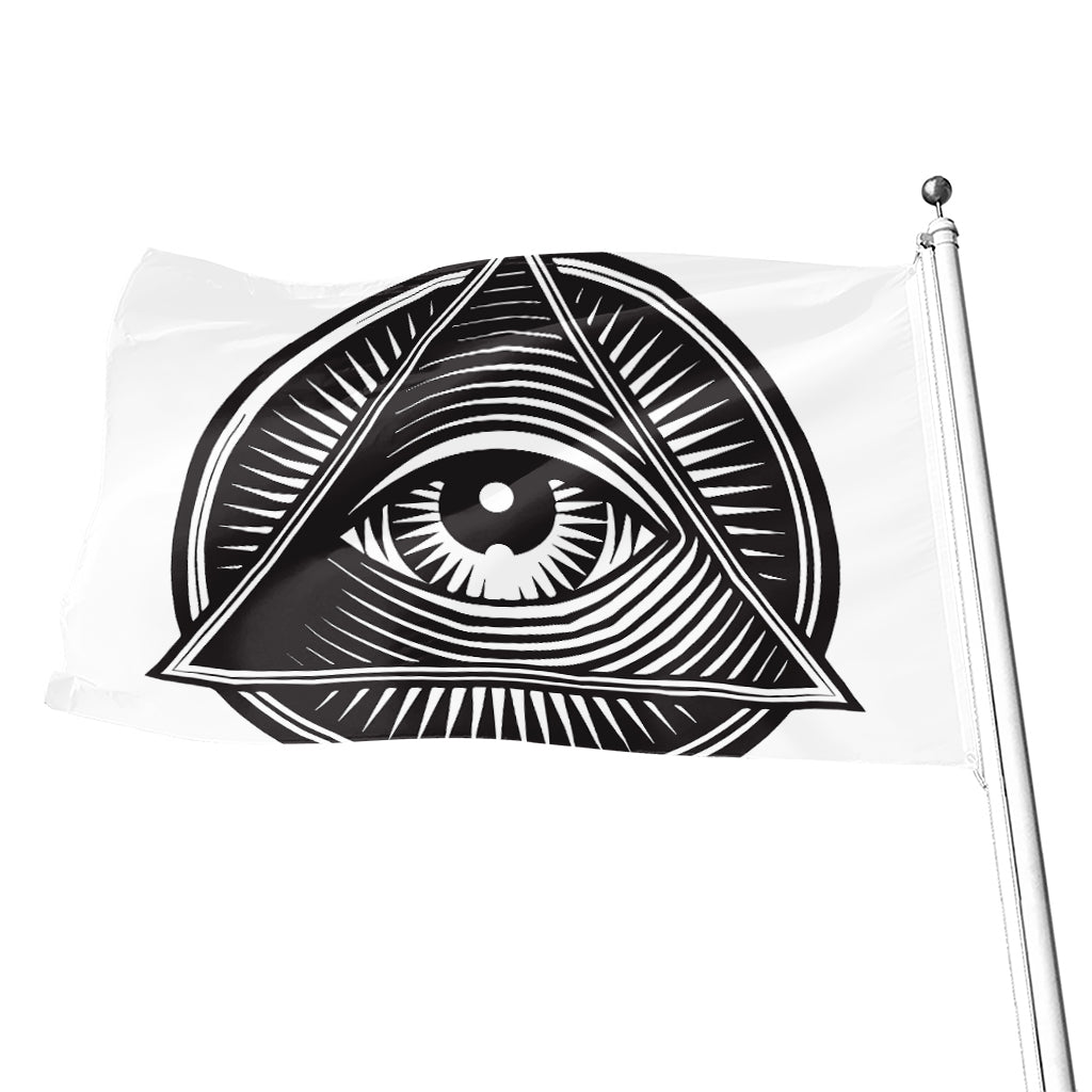 Illuminati Symbol Print Flag