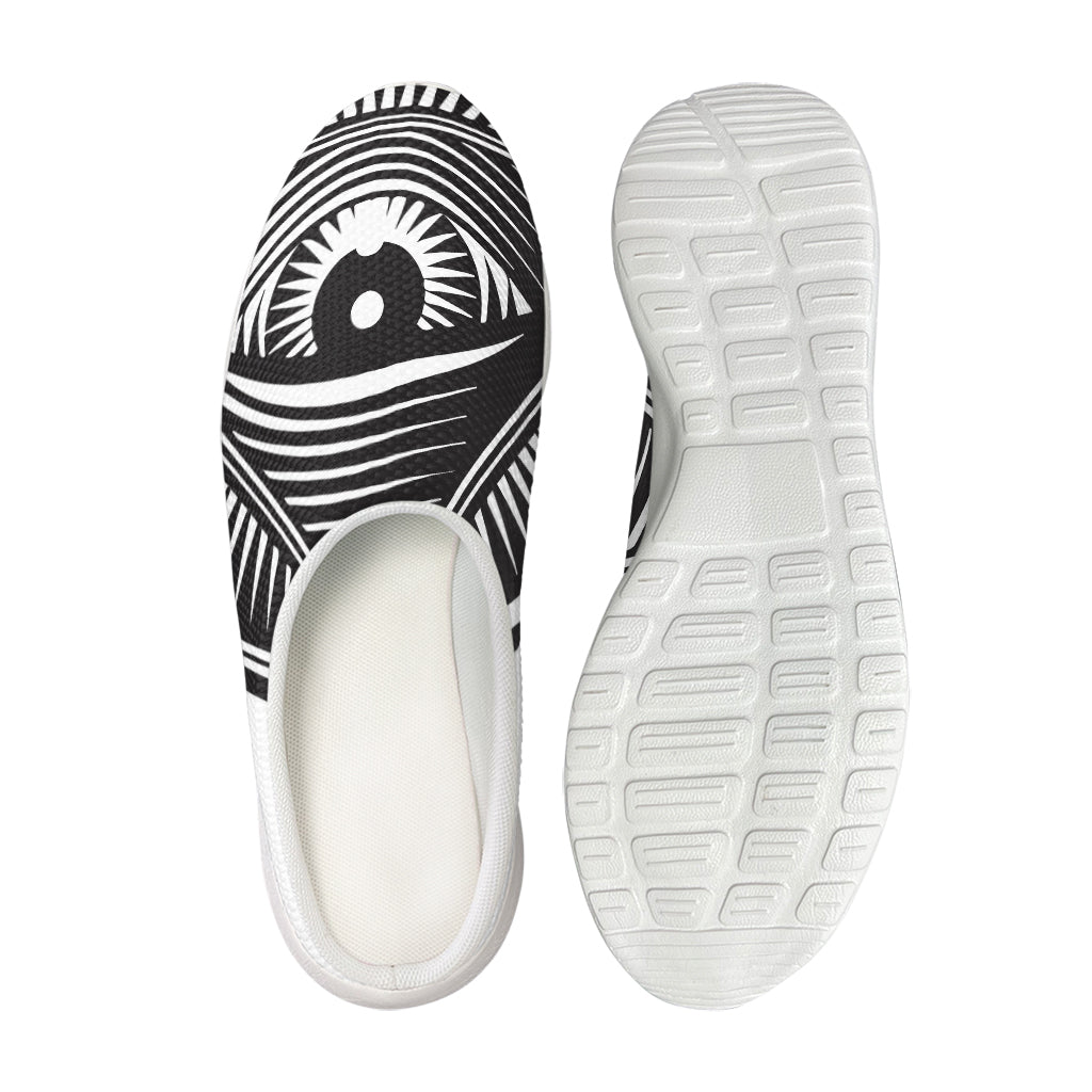 Illuminati Symbol Print Mesh Casual Shoes