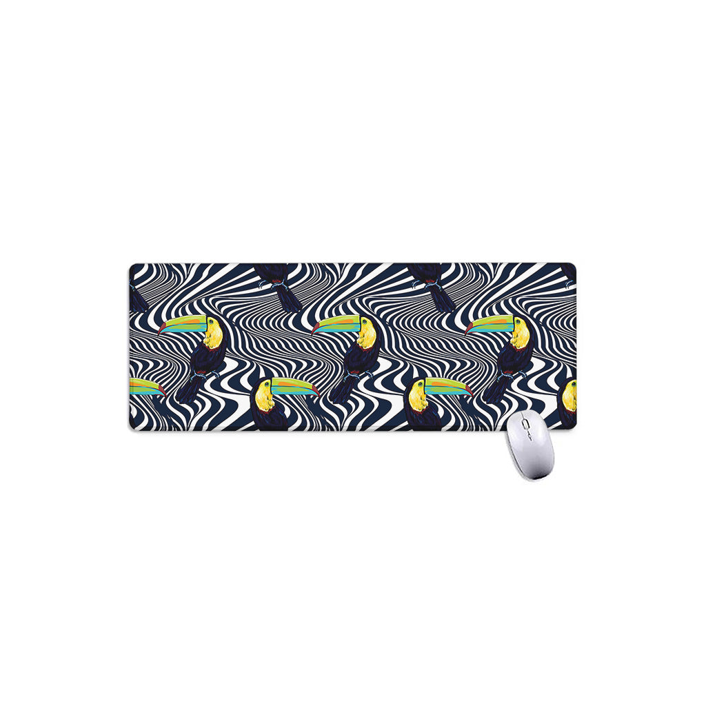 Illusion Toucan Print Extended Mouse Pad