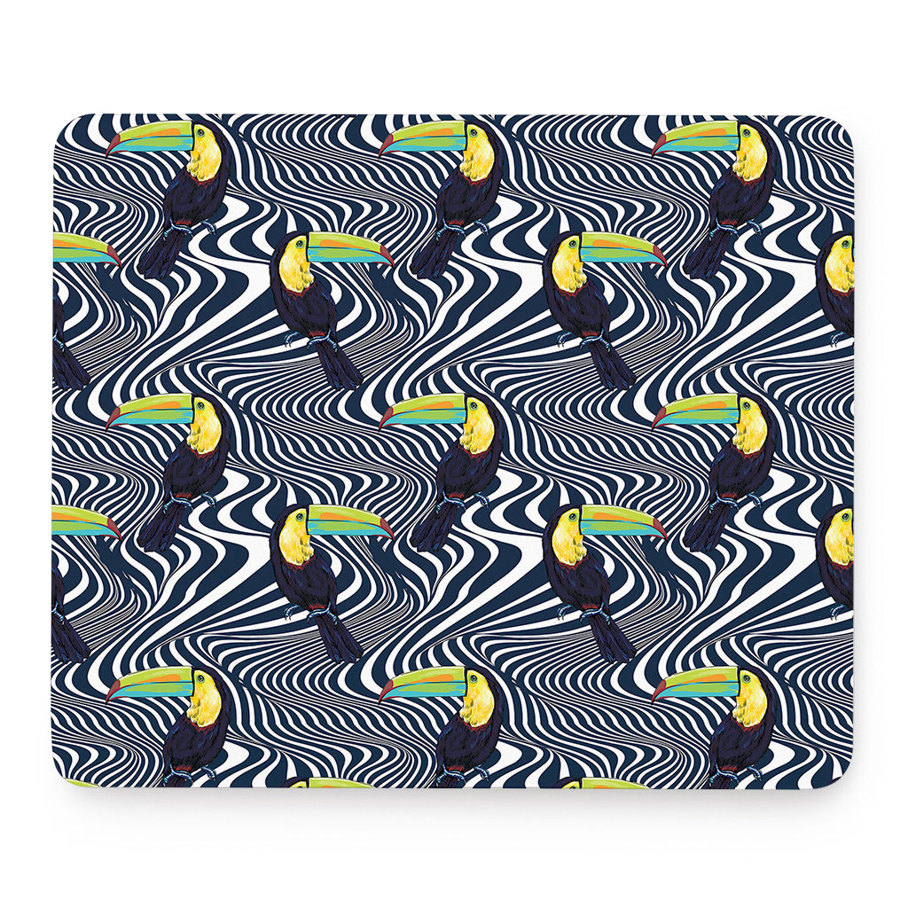 Illusion Toucan Print Mouse Pad