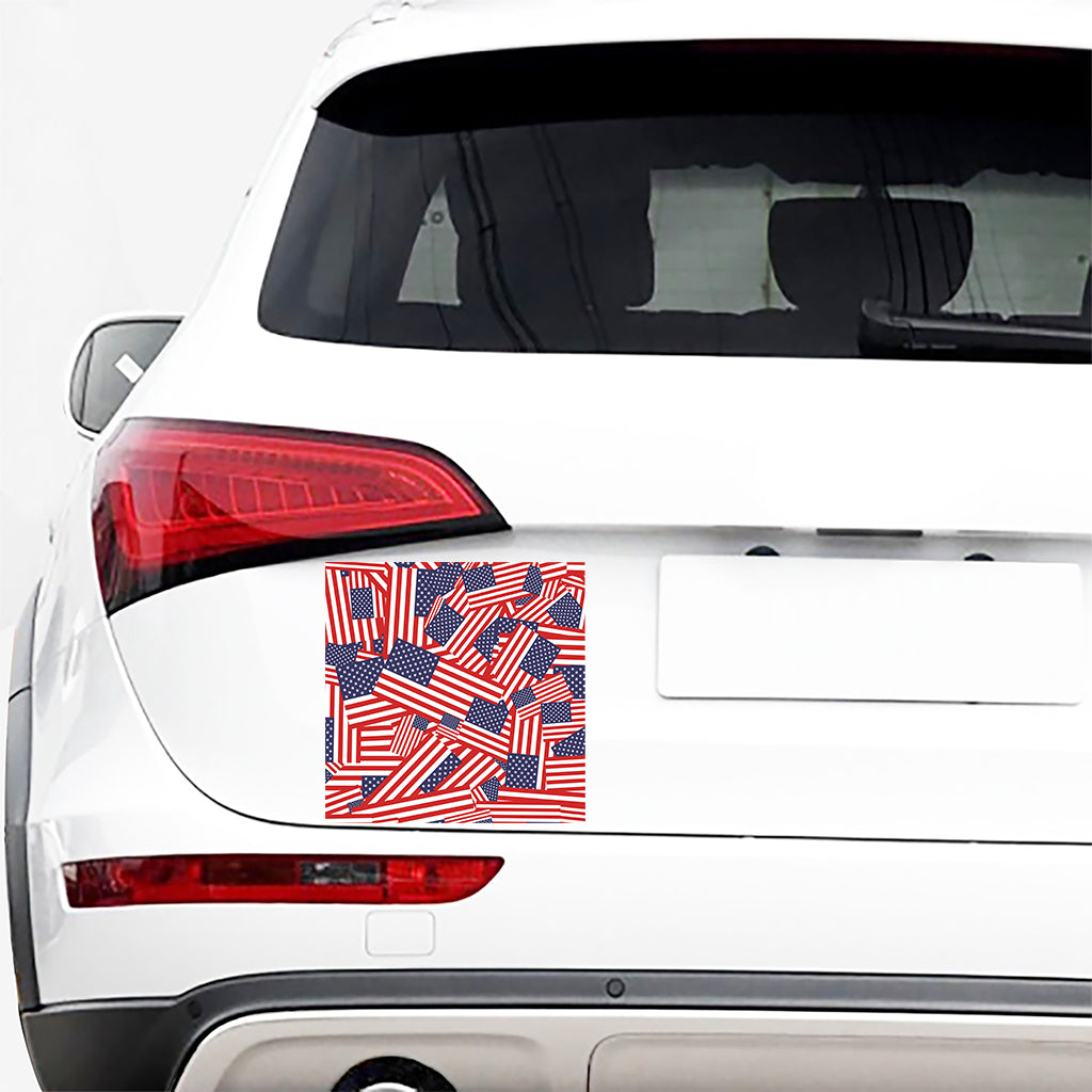Independence Day USA Flag Pattern Print Car Sticker