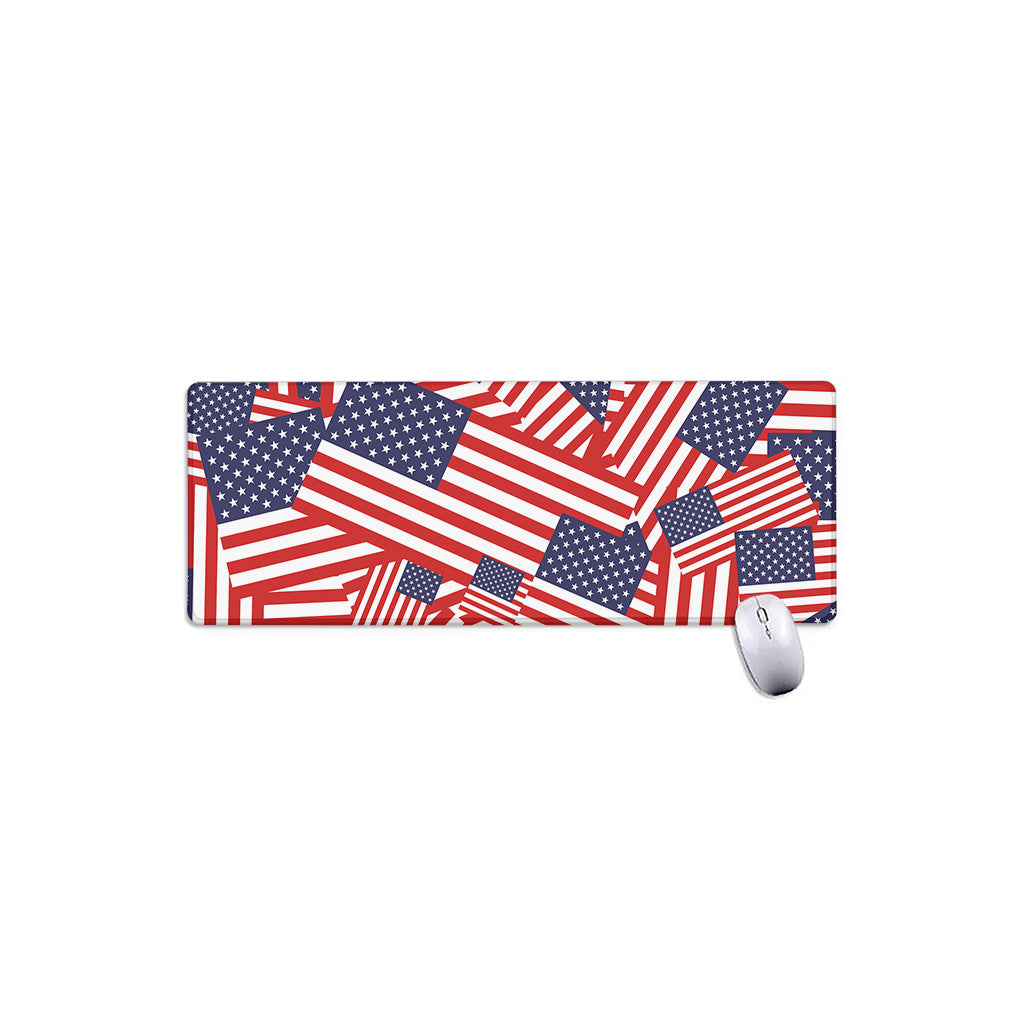 Independence Day USA Flag Pattern Print Extended Mouse Pad