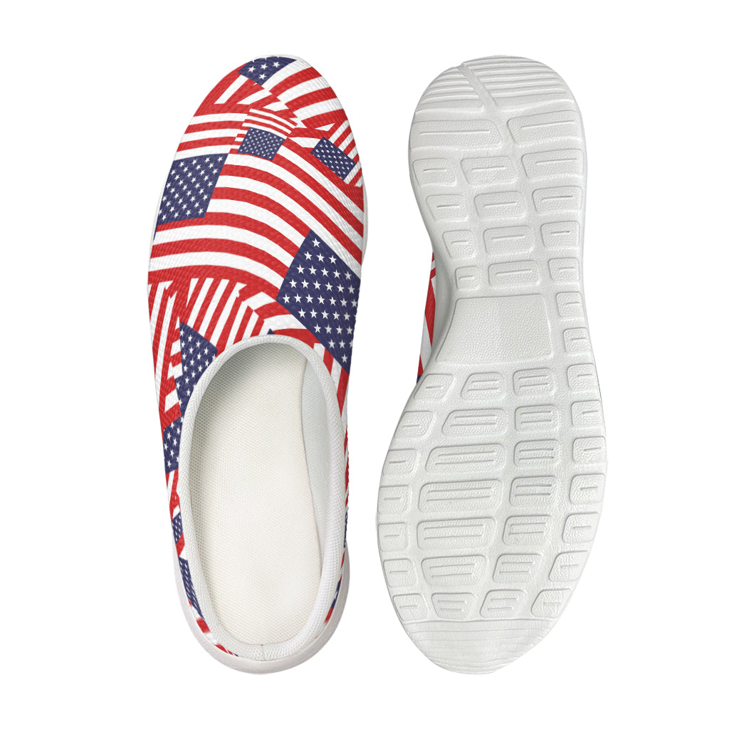 Independence Day USA Flag Pattern Print Mesh Casual Shoes