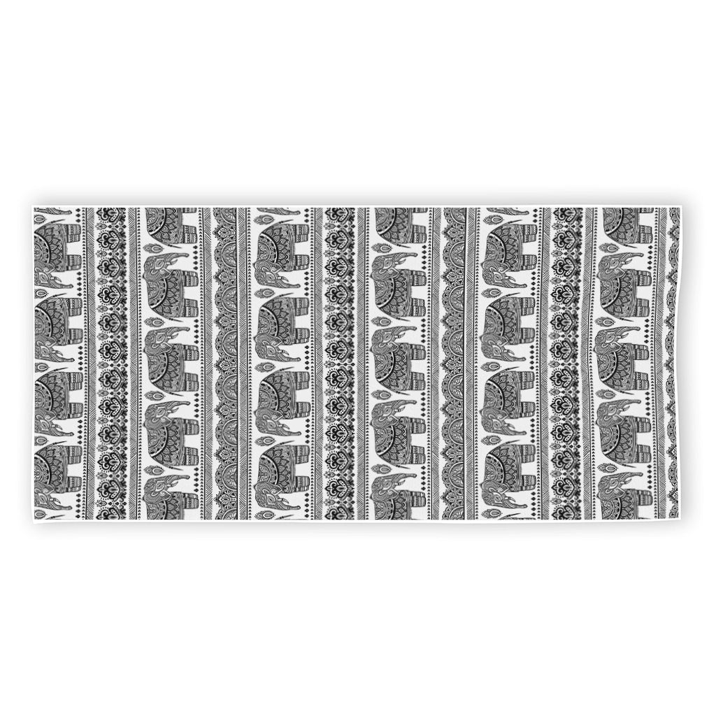 Indian Bohemian Elephant Pattern Print Beach Towel
