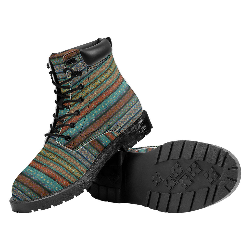 Indian Ethnic Pattern Print Work Boots