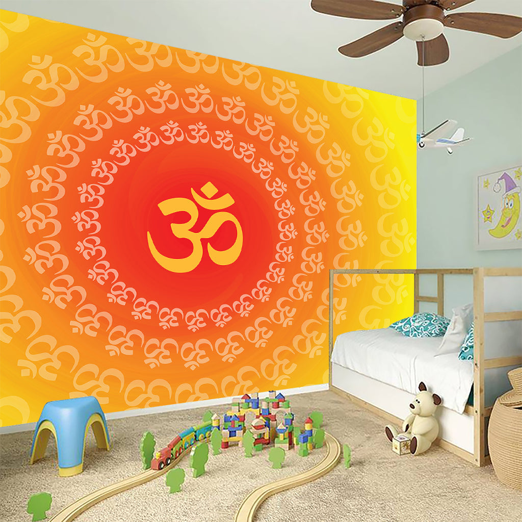 Indian Om Sign Print Wall Sticker