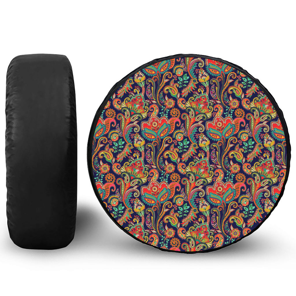 Indian Paisley Pattern Print Tire Cover