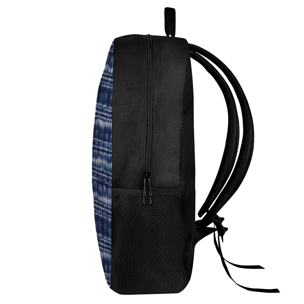 Indigo Dye Shibori Print 17 Inch Backpack