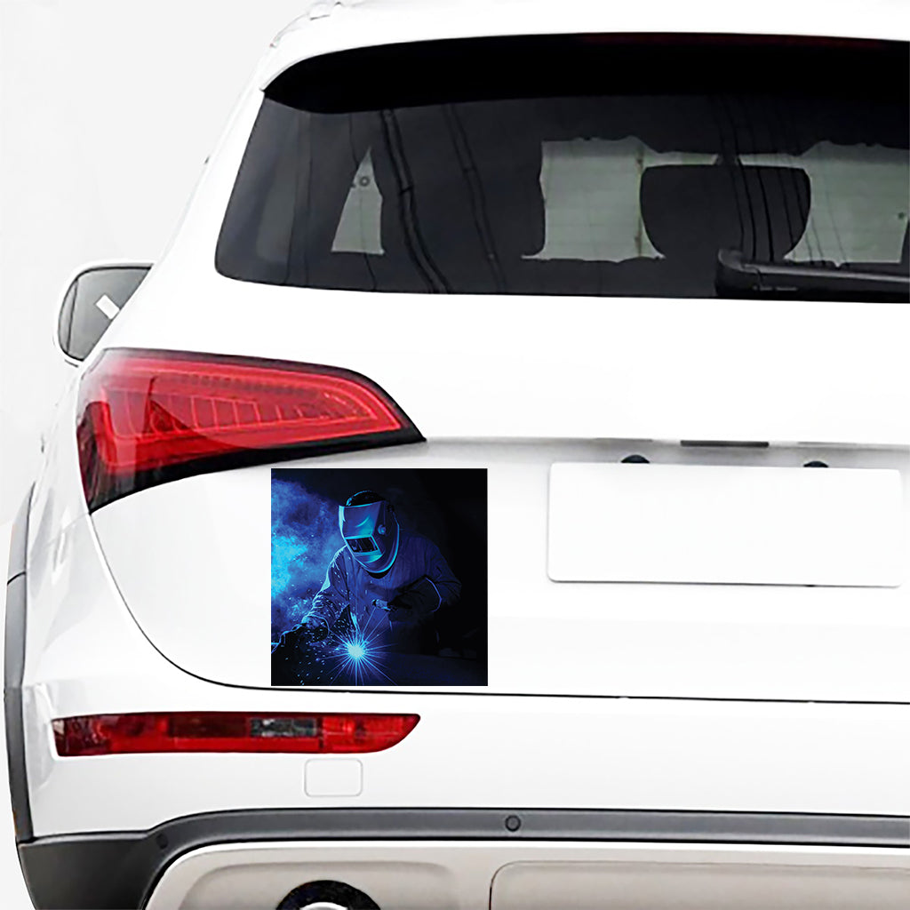 Industrial Welder Print Car Sticker