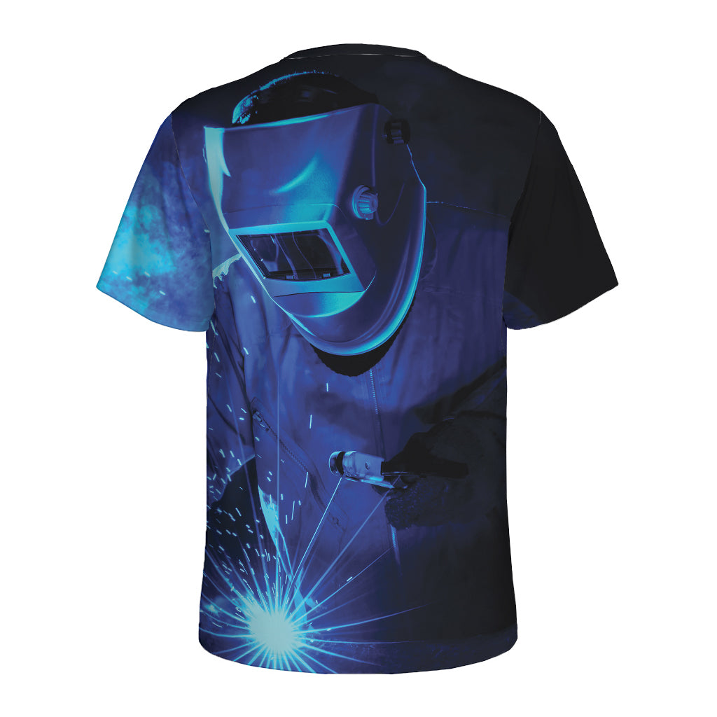 Industrial Welder Print Men's Sports T-Shirt