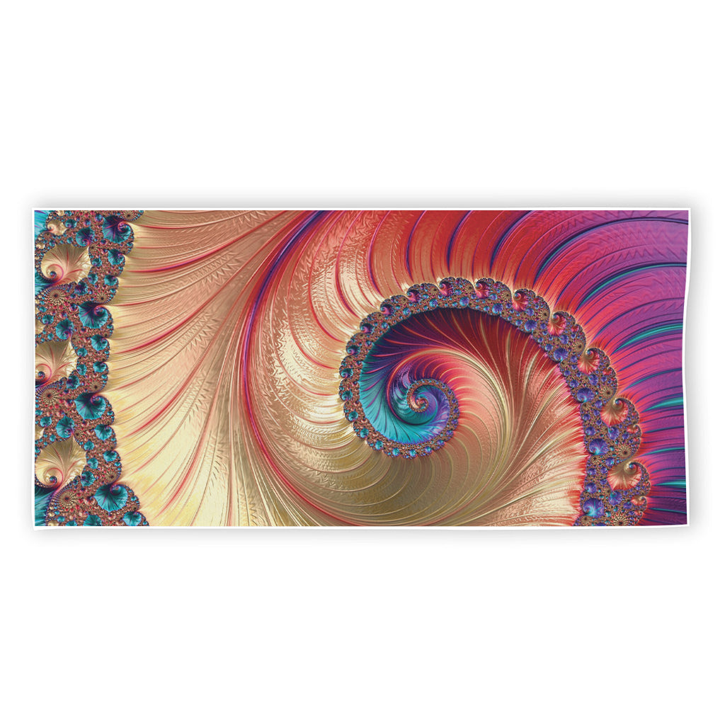 Infinite Fractal Print Beach Towel