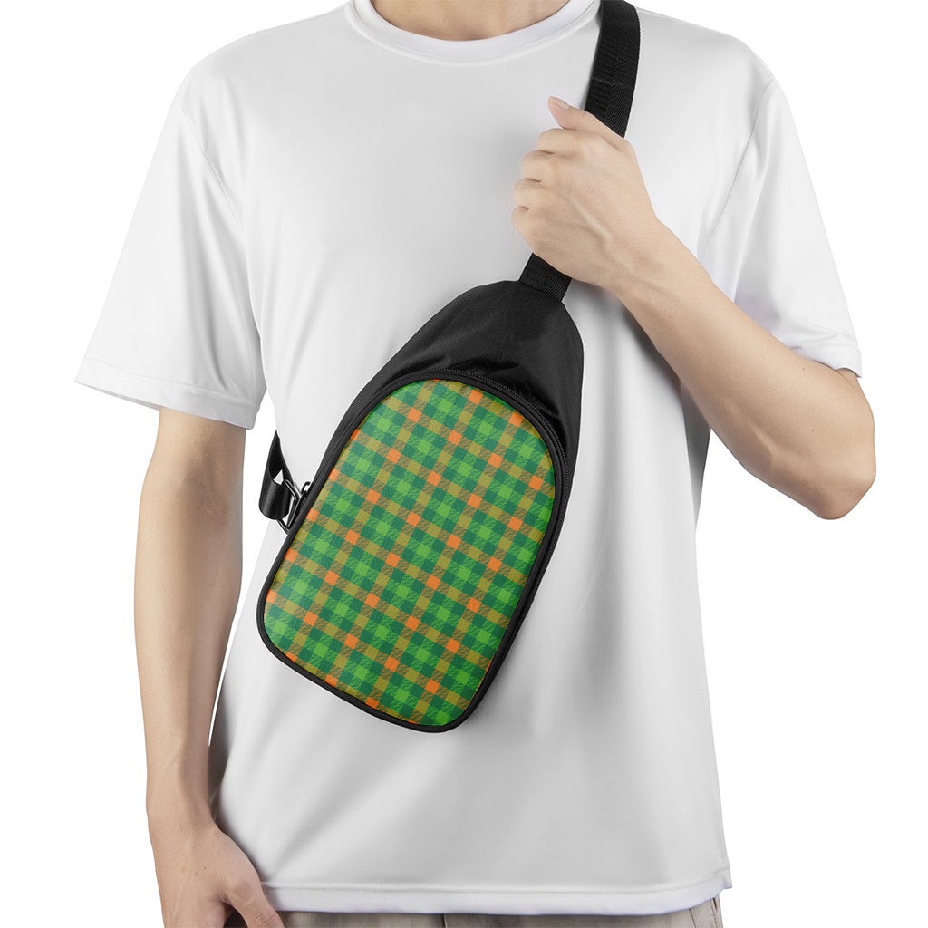 Irish Buffalo Check Pattern Print Chest Bag
